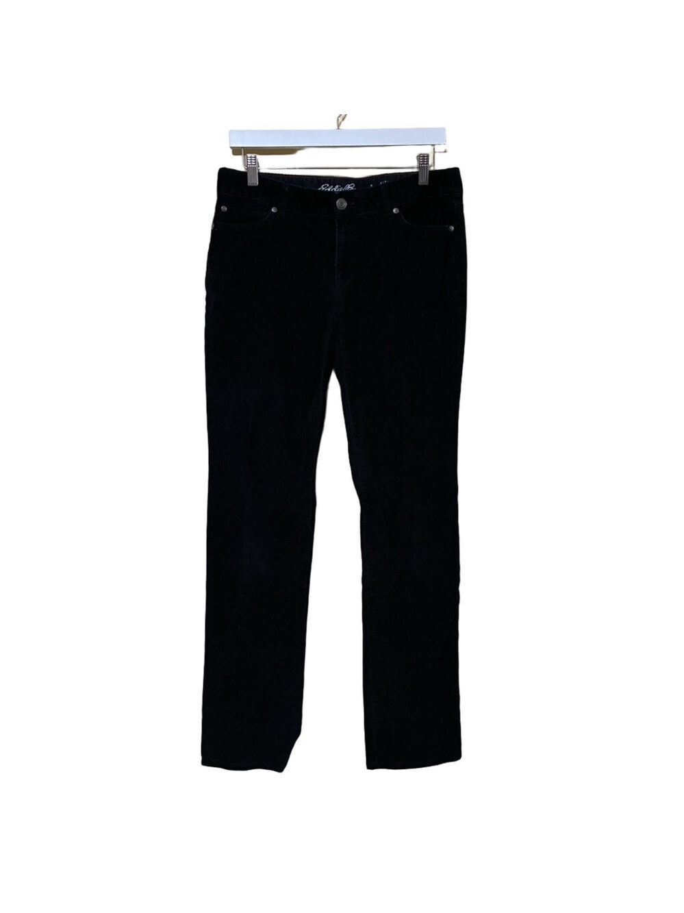 Eddie Bauer Truly Straight Specially Dyed Corduroy Pants Women’s 8 Navy Blue